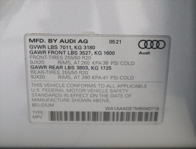 used 2021 Audi e-tron car, priced at $26,981