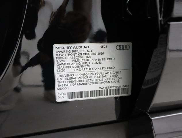 new 2024 Audi Q5 car, priced at $70,100