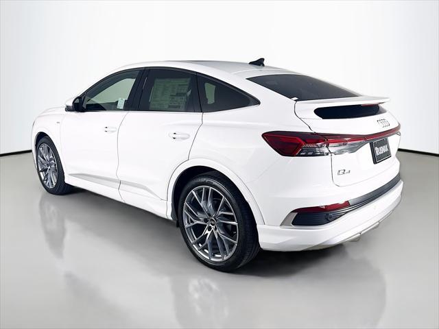new 2025 Audi Q4 e-tron Sportback car, priced at $66,100