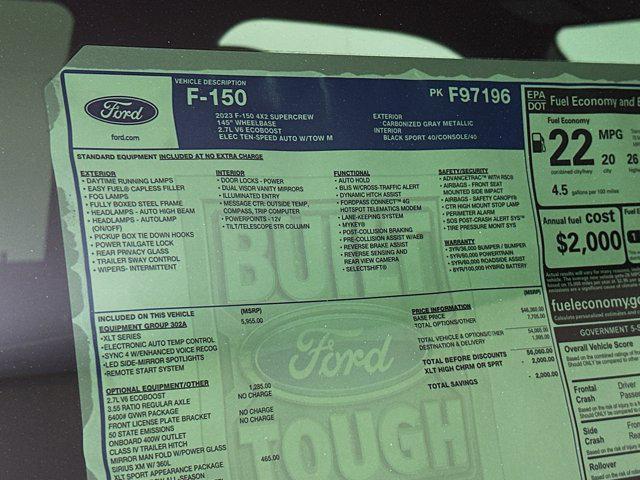 new 2023 Ford F-150 car, priced at $47,487