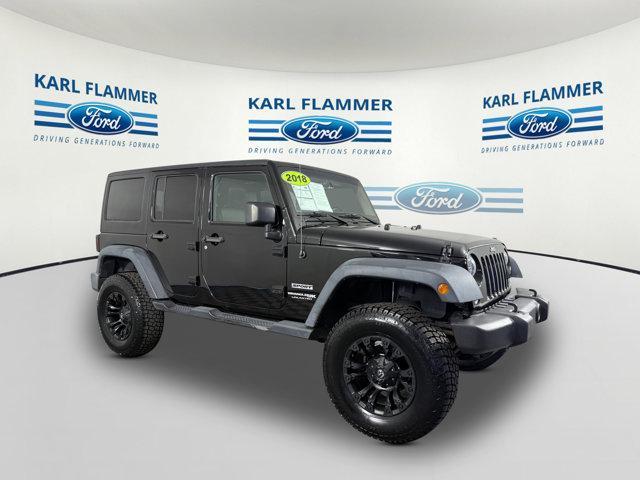 used 2018 Jeep Wrangler JK Unlimited car, priced at $21,899