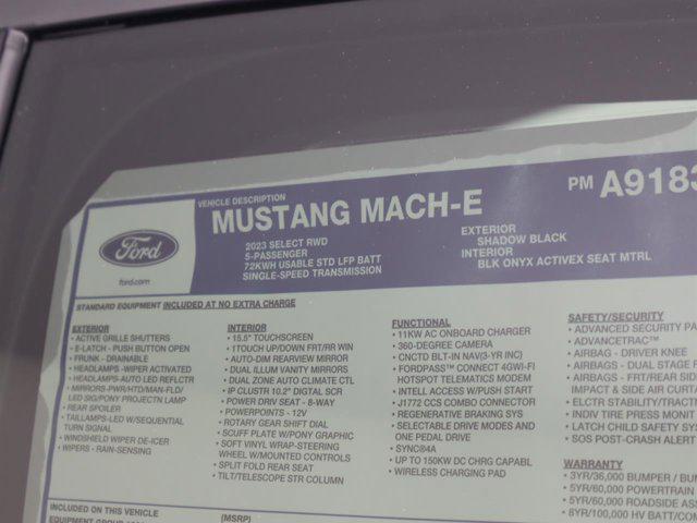 new 2023 Ford Mustang Mach-E car, priced at $39,195