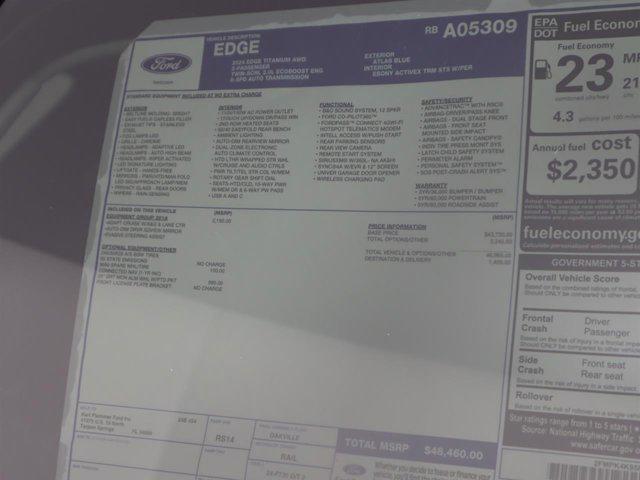 new 2024 Ford Edge car, priced at $38,487