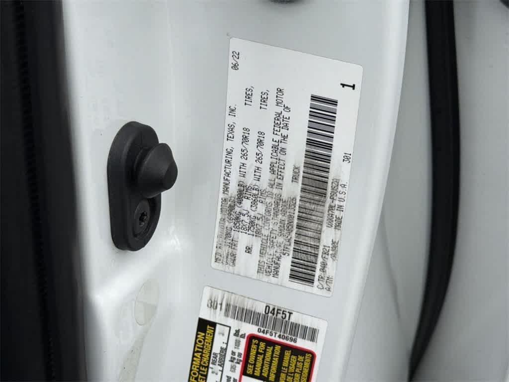 used 2022 Toyota Tundra car, priced at $36,457