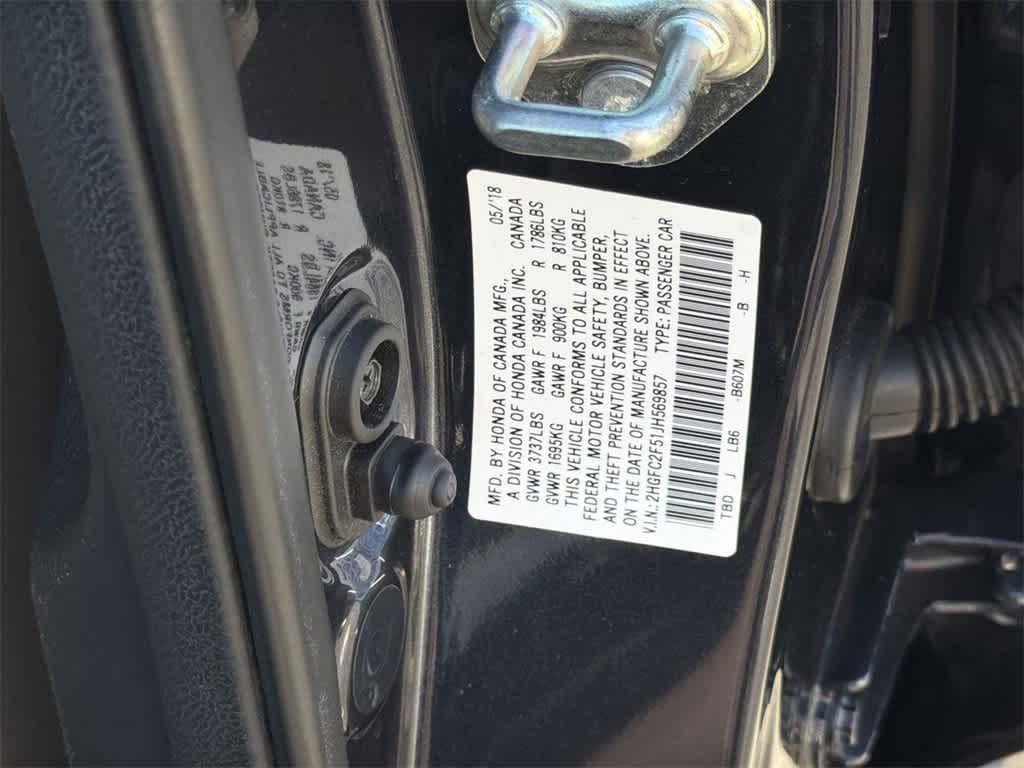 used 2018 Honda Civic car, priced at $17,990