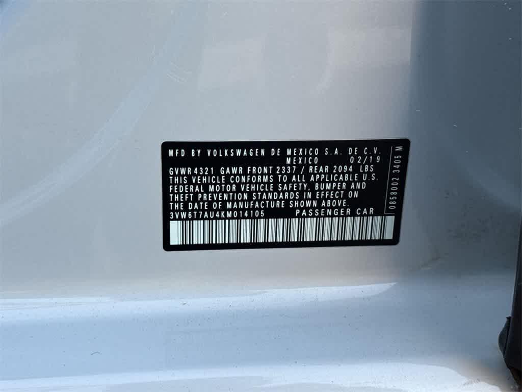 used 2019 Volkswagen Golf GTI car, priced at $20,300