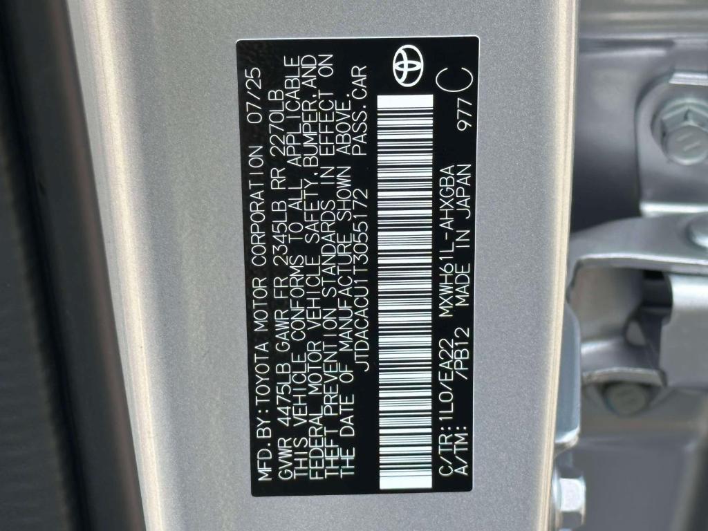 new 2026 Toyota Prius Plug-In Hybrid car, priced at $38,699