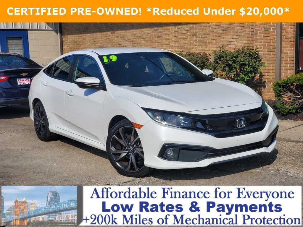 used 2019 Honda Civic car, priced at $20,499