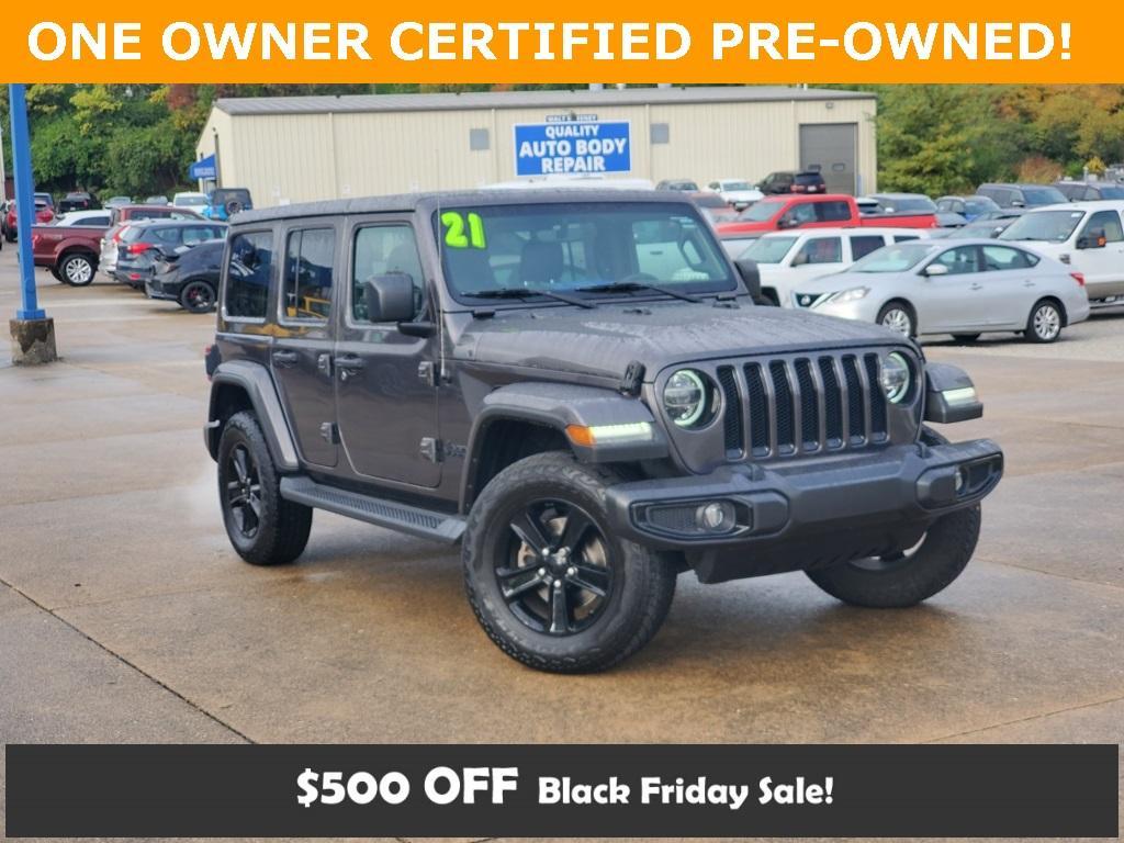 used 2021 Jeep Wrangler Unlimited car, priced at $32,969