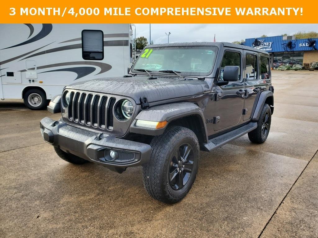 used 2021 Jeep Wrangler Unlimited car, priced at $33,218