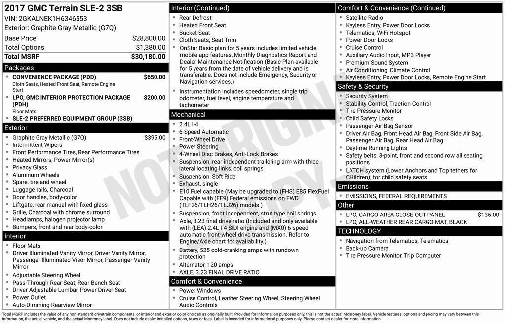 used 2017 GMC Terrain car, priced at $14,989