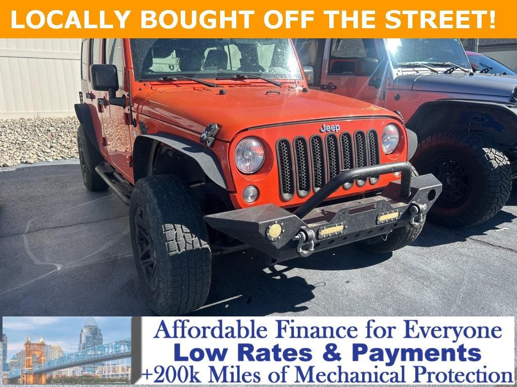 used 2015 Jeep Wrangler Unlimited car, priced at $15,999
