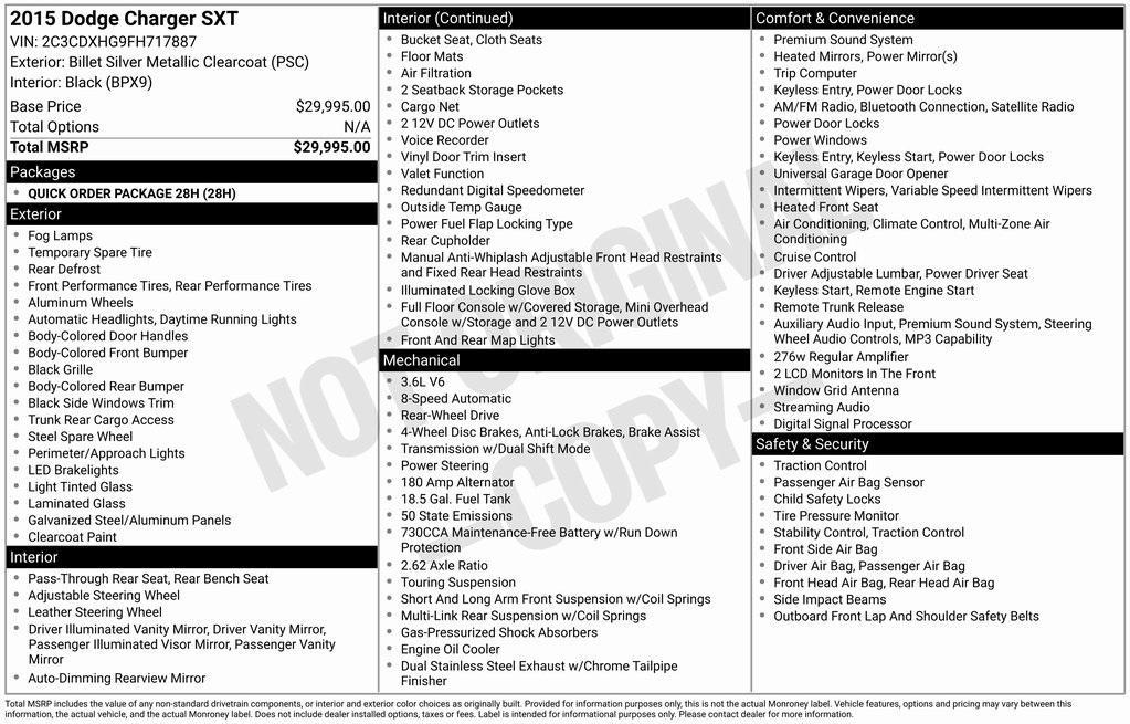 used 2015 Dodge Charger car, priced at $13,998