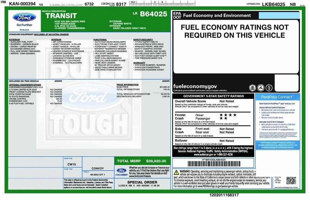 used 2020 Ford Transit-250 car, priced at $33,988