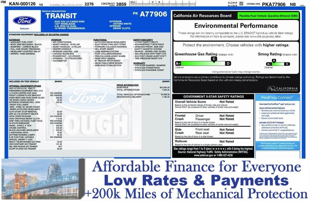 used 2023 Ford Transit-250 car, priced at $35,994