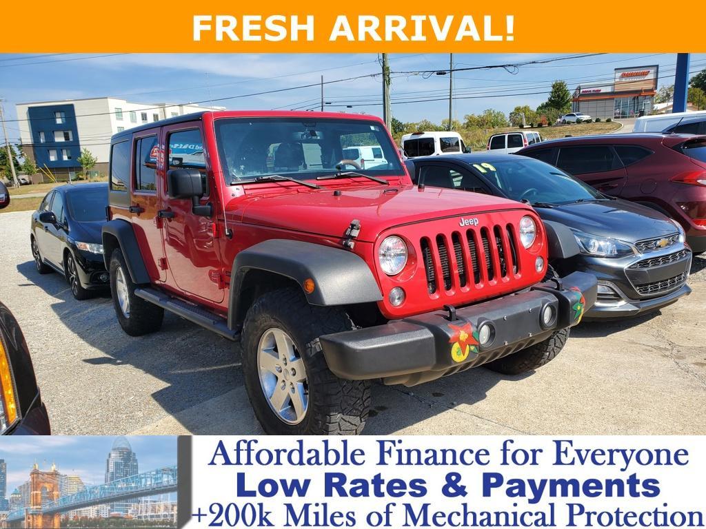 used 2014 Jeep Wrangler Unlimited car, priced at $15,853
