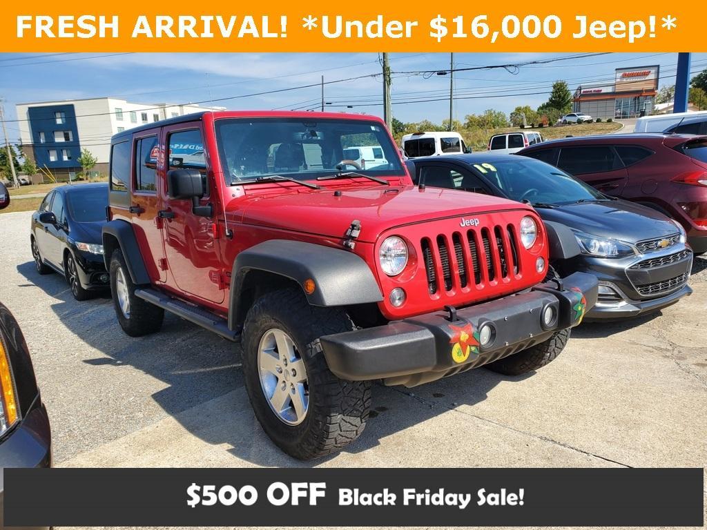 used 2014 Jeep Wrangler Unlimited car, priced at $15,336