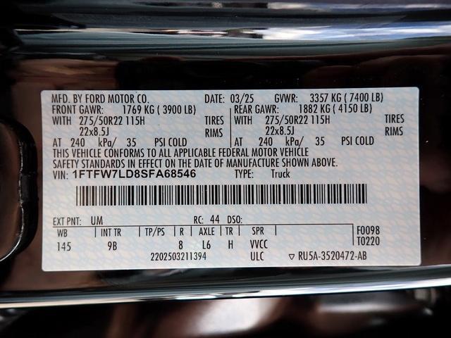 new 2025 Ford F-150 car, priced at $86,785