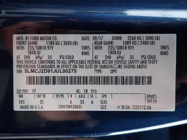 used 2018 Lincoln MKC car, priced at $19,995