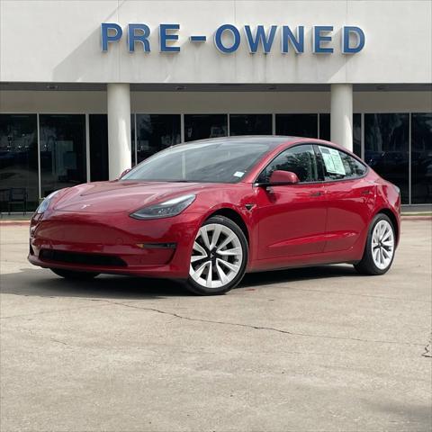 used 2022 Tesla Model 3 car, priced at $28,251