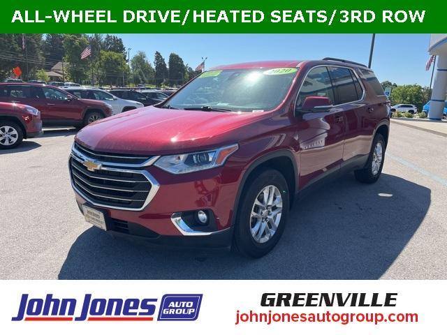 used 2020 Chevrolet Traverse car, priced at $18,797