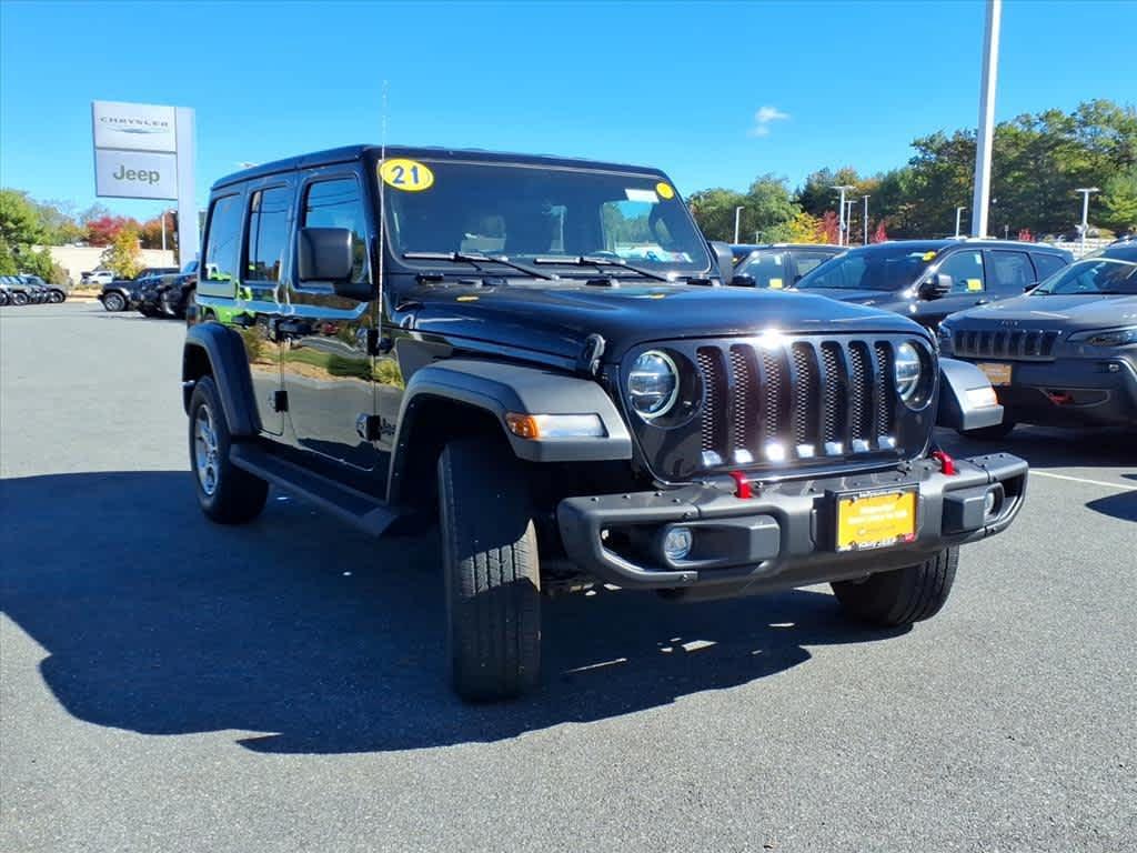 used 2021 Jeep Wrangler Unlimited car, priced at $34,605