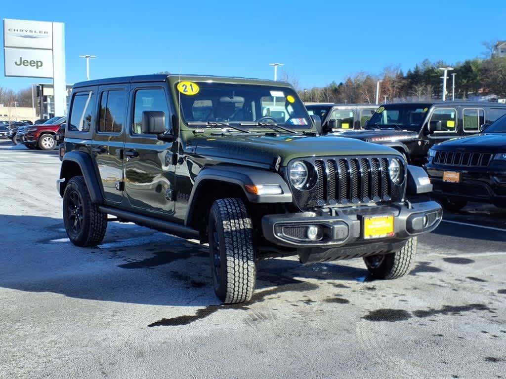 used 2021 Jeep Wrangler Unlimited car, priced at $37,994