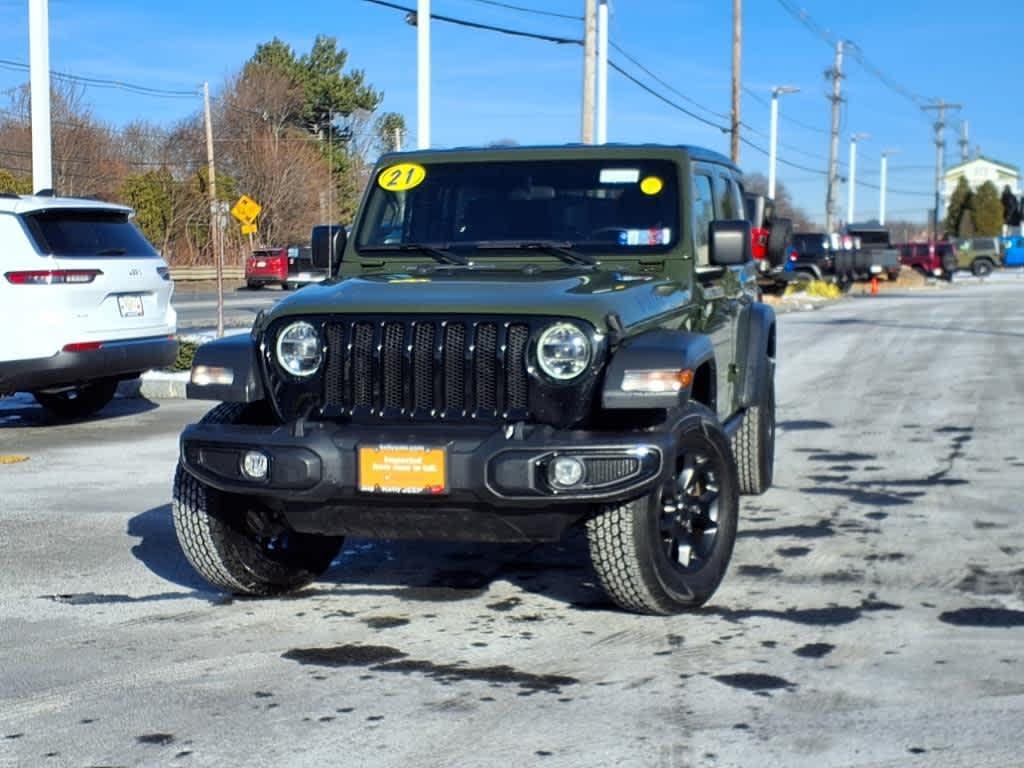 used 2021 Jeep Wrangler Unlimited car, priced at $37,994