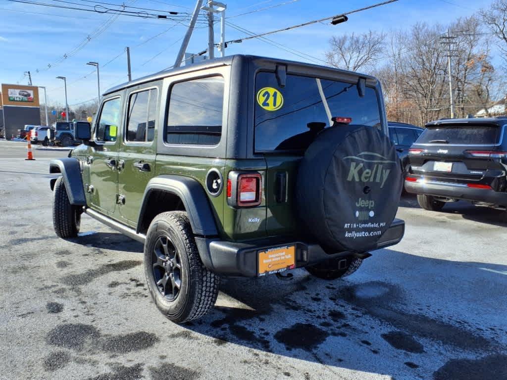 used 2021 Jeep Wrangler Unlimited car, priced at $37,994