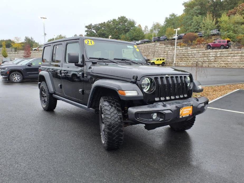 used 2021 Jeep Wrangler Unlimited car, priced at $38,495