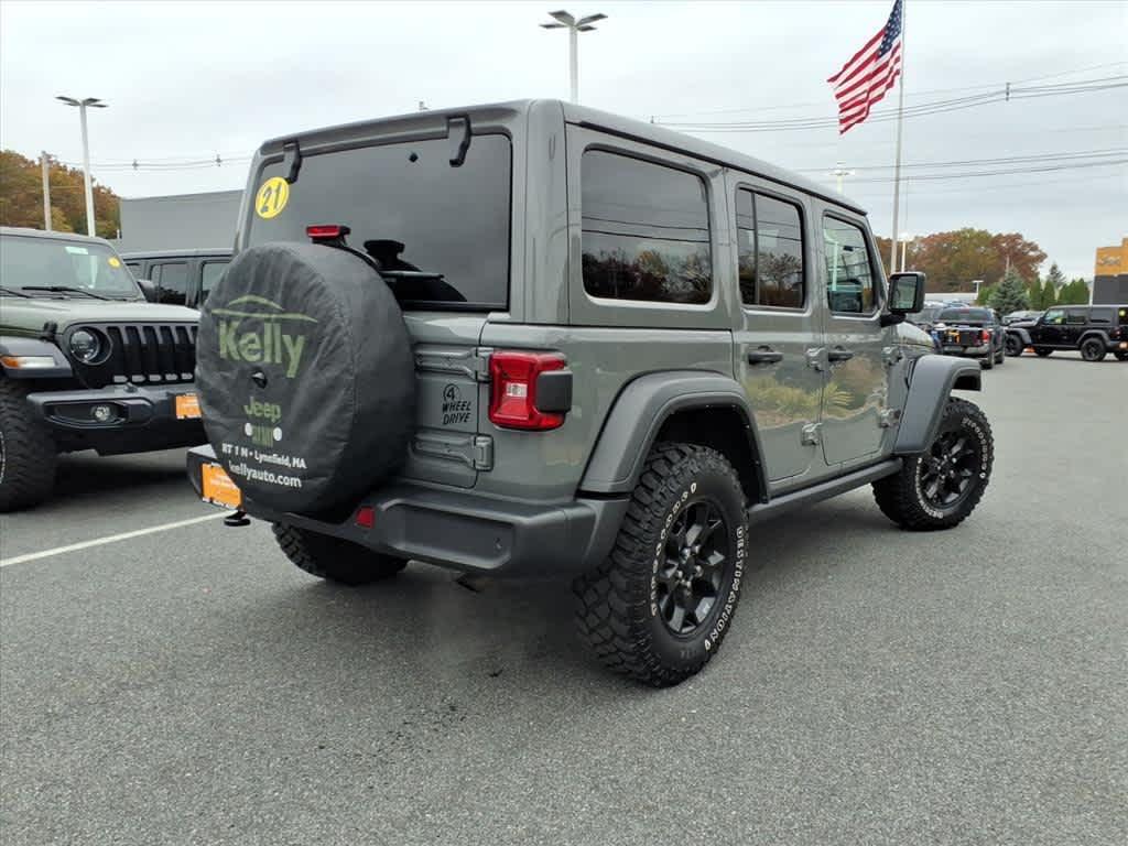 used 2021 Jeep Wrangler Unlimited car, priced at $34,931