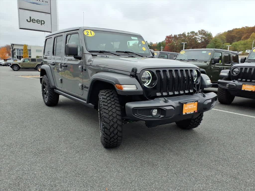used 2021 Jeep Wrangler Unlimited car, priced at $34,931