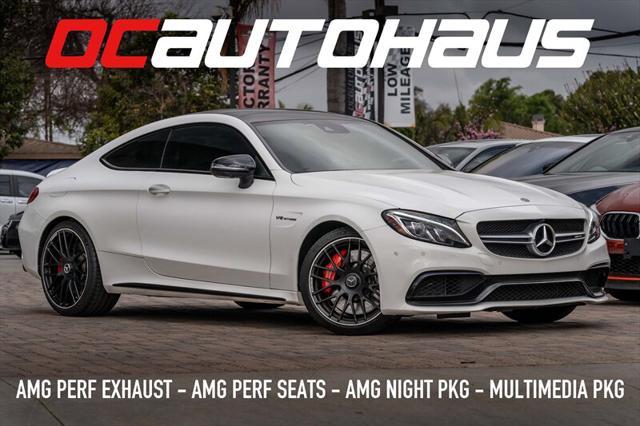 used 2018 Mercedes-Benz AMG C 63 car, priced at $43,950