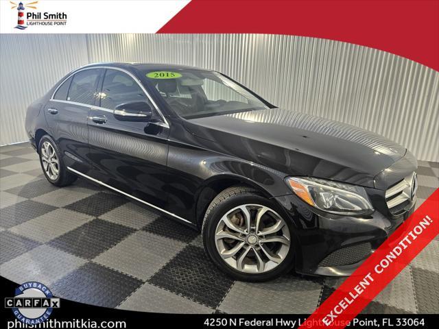 used 2015 Mercedes-Benz C-Class car, priced at $12,769