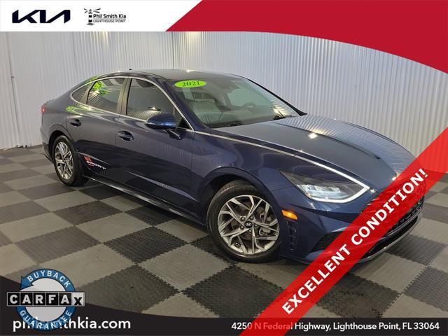 used 2021 Hyundai Sonata car, priced at $14,799