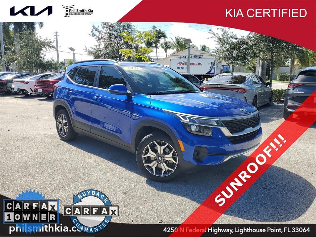 used 2021 Kia Seltos car, priced at $16,999