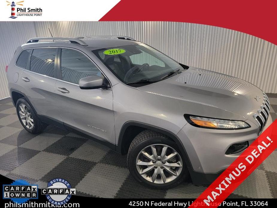 used 2017 Jeep Cherokee car, priced at $15,989