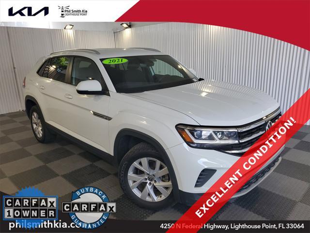 used 2021 Volkswagen Atlas Cross Sport car, priced at $19,675