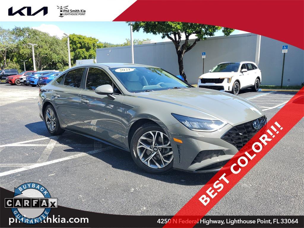 used 2021 Hyundai Sonata car, priced at $16,349