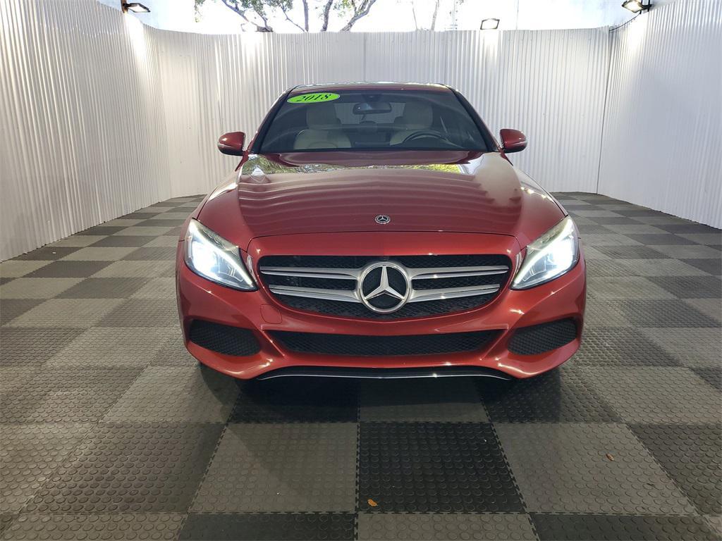 used 2018 Mercedes-Benz C-Class car, priced at $14,199