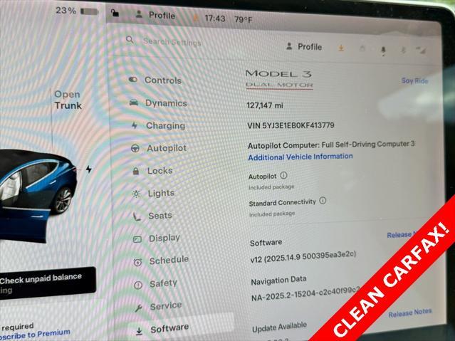 used 2019 Tesla Model 3 car, priced at $15,995