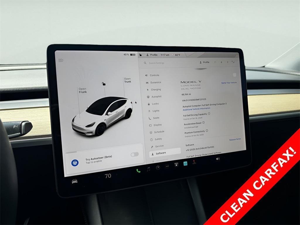 used 2021 Tesla Model Y car, priced at $22,995