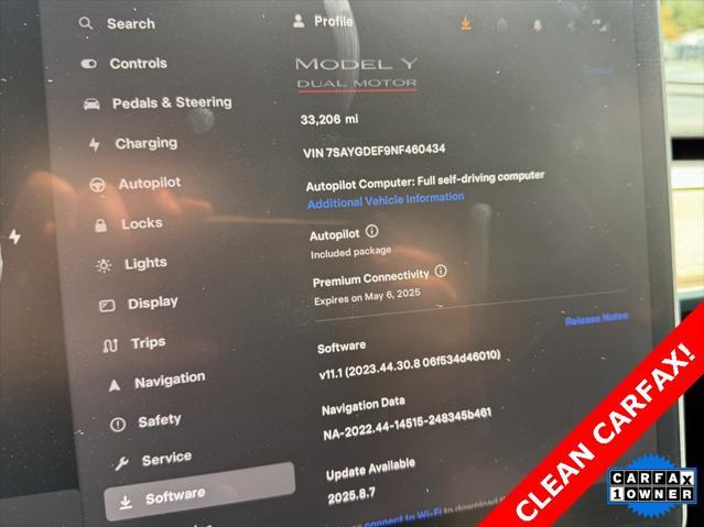 used 2022 Tesla Model Y car, priced at $26,995