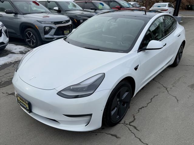 used 2022 Tesla Model 3 car, priced at $25,695