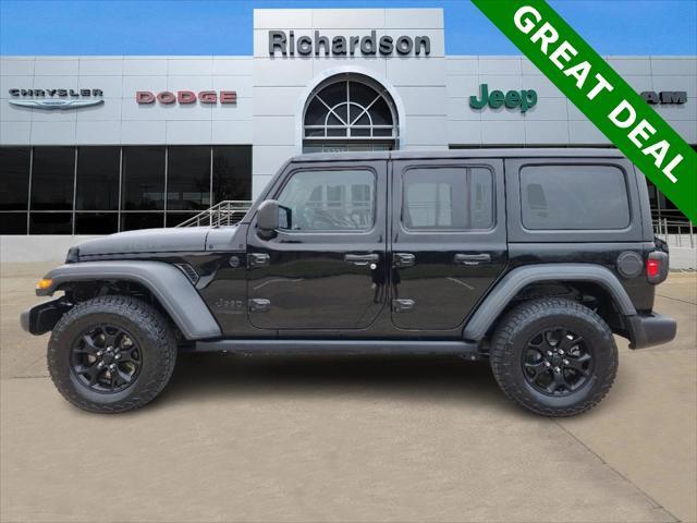 used 2020 Jeep Wrangler Unlimited car, priced at $27,410