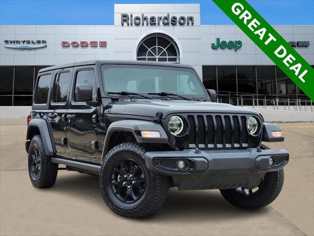 used 2020 Jeep Wrangler Unlimited car, priced at $27,410