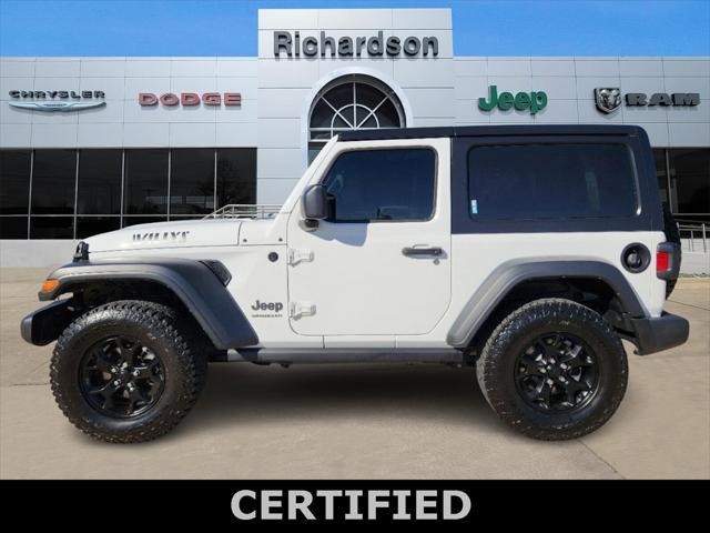 used 2021 Jeep Wrangler car, priced at $29,000