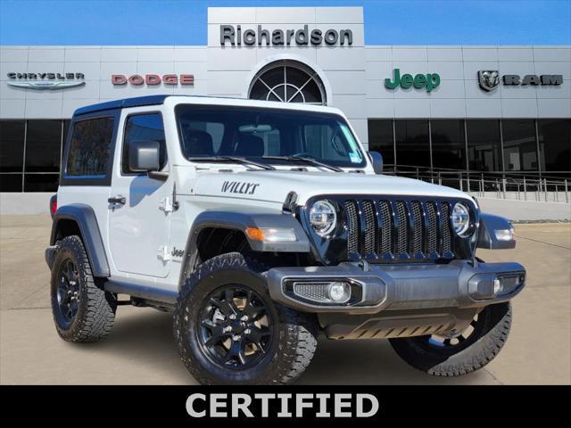 used 2021 Jeep Wrangler car, priced at $29,000