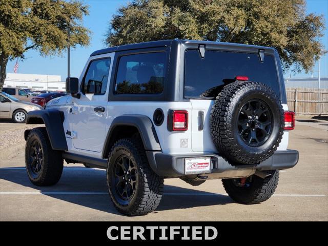 used 2021 Jeep Wrangler car, priced at $29,000