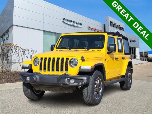 used 2021 Jeep Wrangler Unlimited car, priced at $28,200